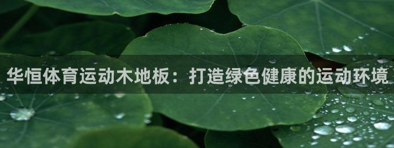 必一运动体育官网入口：华恒体育运动木地板：打造绿色健康的运动环境