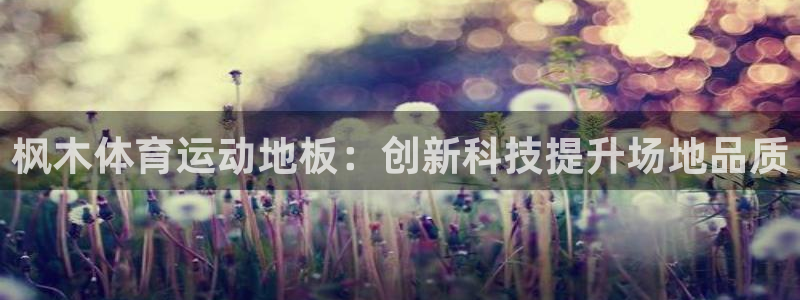 必一运动官网：枫木体育运动地板：创新科技提升场地品质